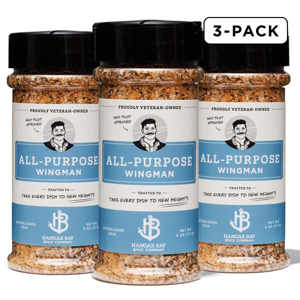 Wing Commander Spice Wingman All-Purpose Seasoning 3-Pack – Hangar Bay Spice Co.